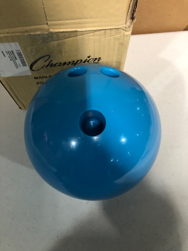 Photo 2 of **NEW** Champion Sports Plastic Bowling Ball: Rubberized Soft Ball for Training 