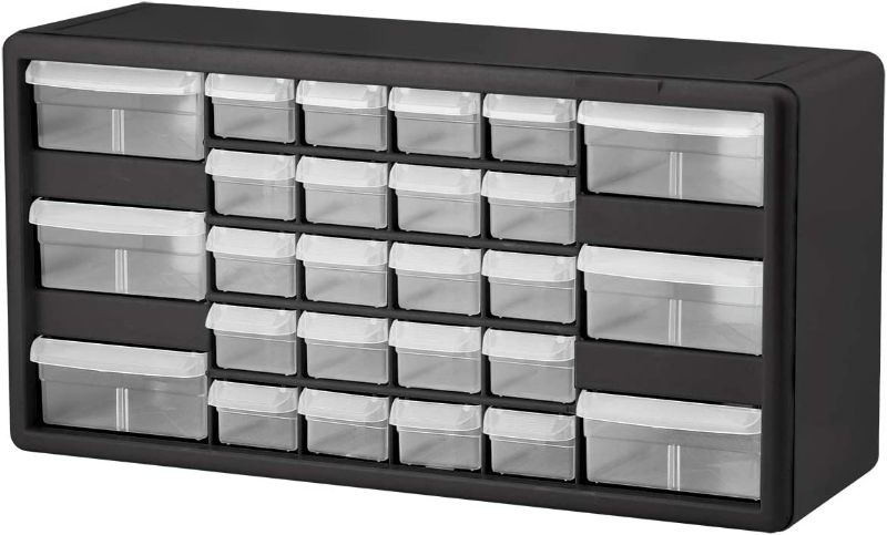 Photo 1 of Akro-Mils 26 Drawer Plastic Parts Storage Hardware and Craft Cabinet, Black 