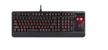 Photo 1 of Perixx PB-322BUS-11577 Mechanical Trackball Keyboard Black Keyboard