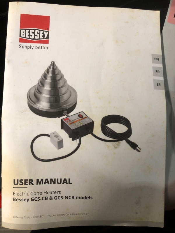 Photo 2 of BESSEY GCS-NCB Bearing Heater Cone Style with 3/8" - 8 1/4" capacity, Silver/Black