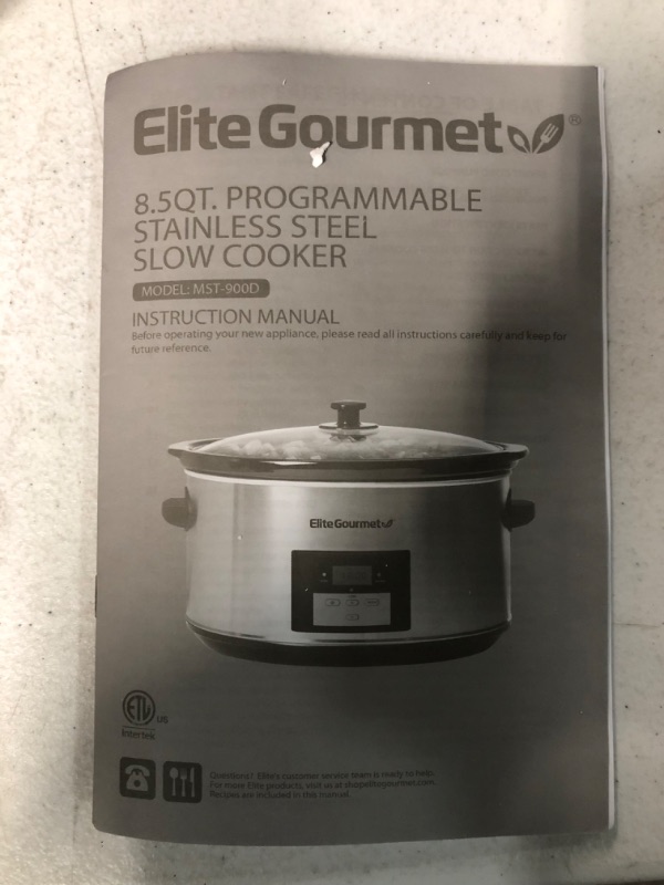 Photo 4 of **NEW**lite Gourmet MST-900D Digital Programmable Slow Cooker