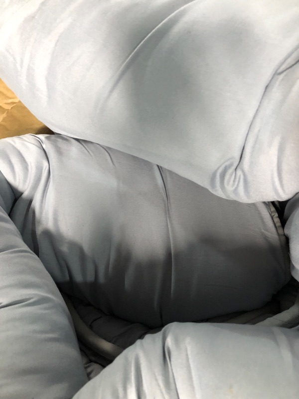 Photo 1 of **USED/SEE NOTES** Bean Bag Cover(No Filler), Carbon Emorized Fabric Beanbag Sofa Chairs , 55x85x35cm,Gray 