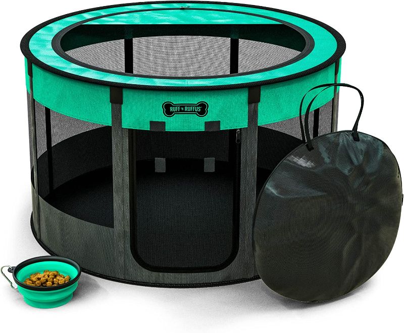 Photo 1 of **USED/SEE NOTES** Ruff 'N Ruffus Portable Foldable Pet Playpen