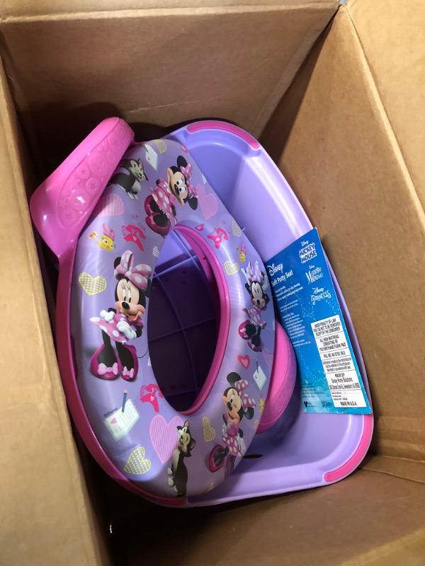 Photo 3 of **NEW/SEE NOTES** Disney Minnie Mouse "Happy Helpers" Soft Potty Seat and Potty Training Seat