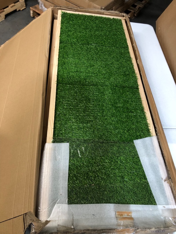 Photo 2 of **NEW/SEE NOTES** Falflor Artificial Turf Area Rug 2.1' X 6' Grass Mat 