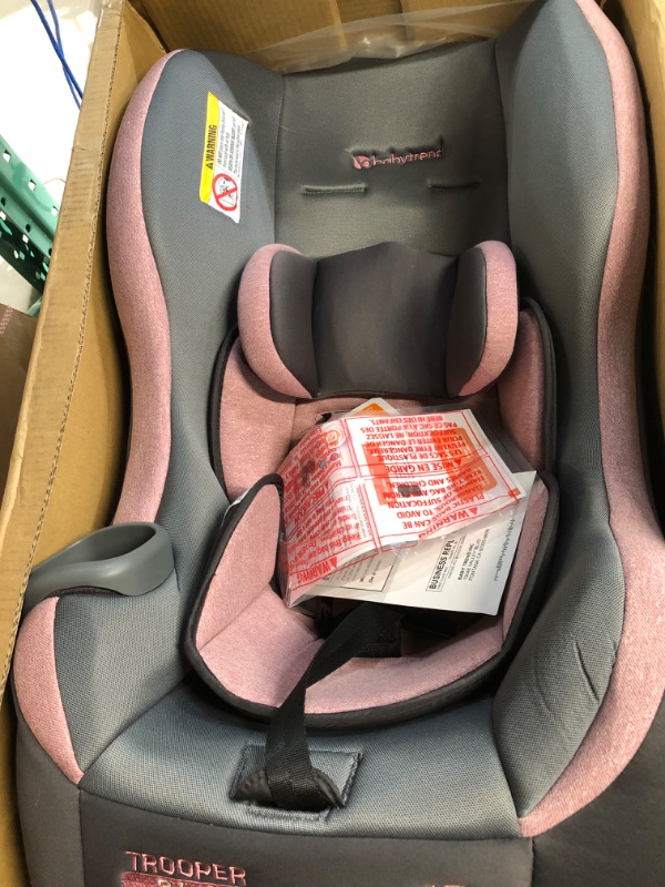 Photo 3 of **NEW/SEE PICS** Baby Trend Trooper 3-in-1 Convertible Car Seat, Cassis Pink