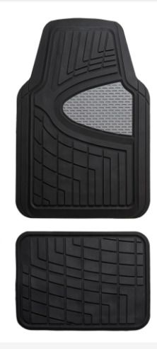 Photo 1 of [USED/MISSING] Automotive Floor Mats Gray Black Universal Fit 