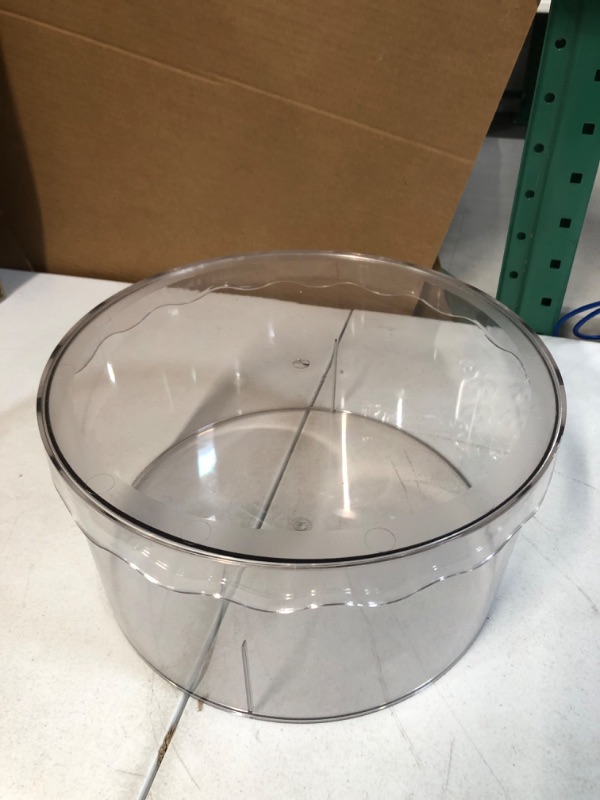 Photo 2 of [USED] iDesign Round Storage Bin with Lid, 14", Clear 