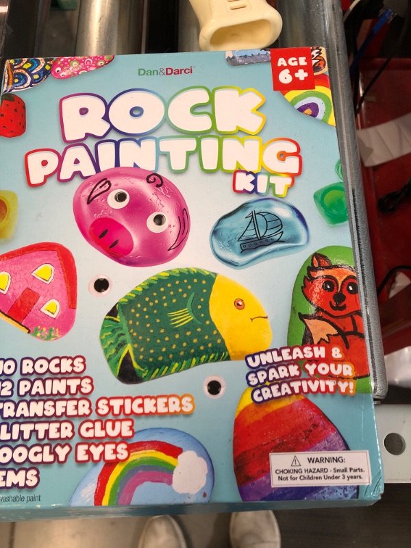 Photo 2 of Dan&Darci Rock Painting Kit for Kids - Arts and Crafts 