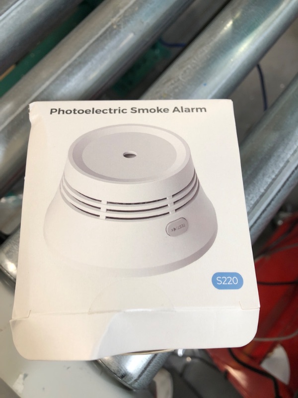 Photo 2 of  Fire Alarm Smoke Detector with Photoelectric Sensor, 10-Year Battery Smoke Alarm,