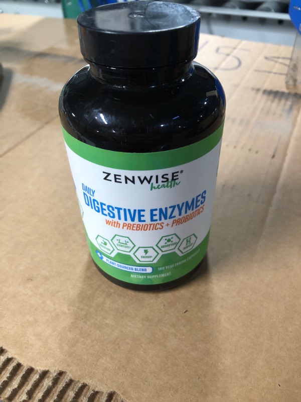 Photo 2 of *SEE NOTES*
Zenwise Digestive Enzymes Plus Prebiotics & Probiotics Supplement, 180 Servings