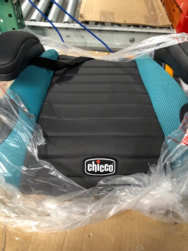 Photo 2 of Chicco GoFit Plus Backless Booster Car Seat with Quick-Release Latch, Stream/Blue Stream 