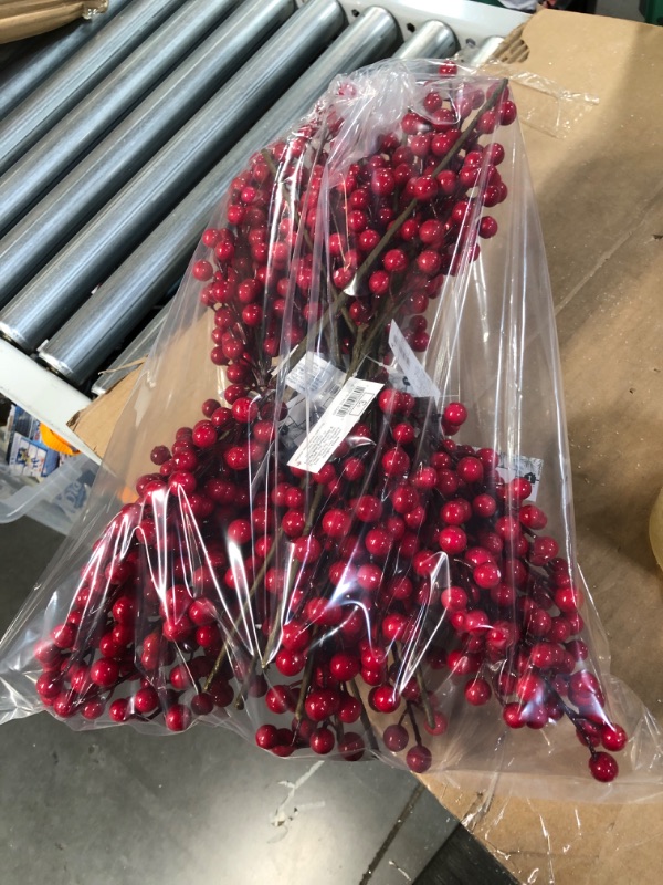 Photo 1 of 17in red berry pick 15ct