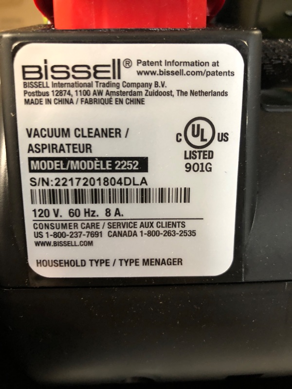 Photo 2 of BISSELL 2252 CleanView Swivel Upright Bagless Vacuum with Swivel Steering, Powerful Pet Hair Pick Up, Specialized Pet Tools, Large Capacity Dirt Tank, Easy Empty