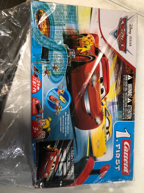 Photo 2 of ** USED** Carrera First Disney/Pixar Cars - Slot Car Race Track - Includes 2 Cars: Lightning McQueen 