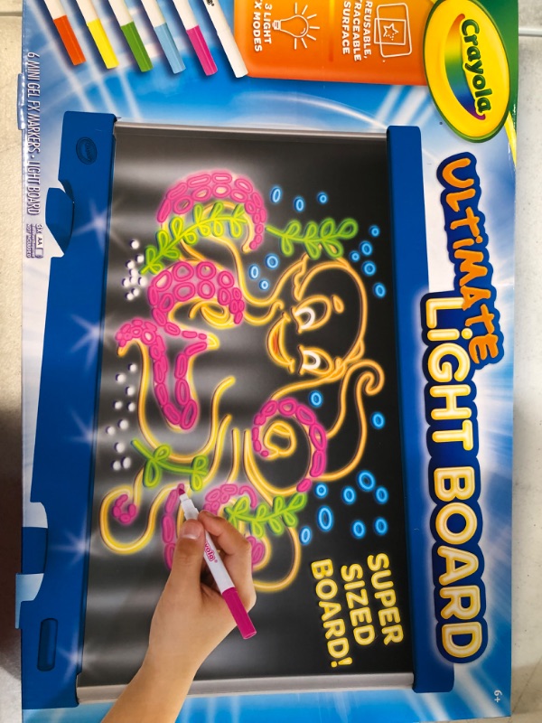 Photo 2 of Crayola Ultimate Light Board Blue, Drawing Tablet, Toys & Gifts For Kids, Ages 6, 7, 8, 9 [Amazon Exclusive]