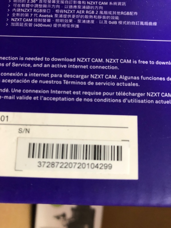 Photo 3 of SEE NOTES /NZXT Kraken Z63 280mm - RL-KRZ63-01 - AIO RGB CPU Liquid CooleR