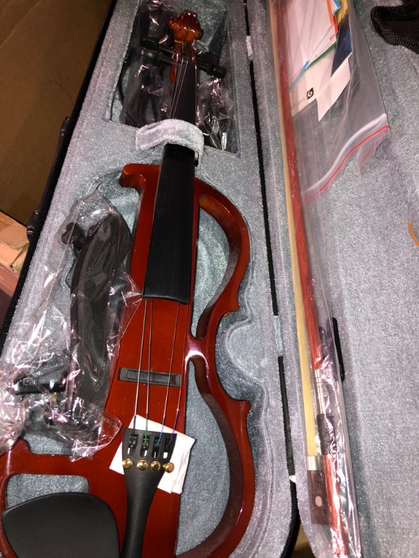 Photo 2 of  Electric Violin, 1/2 Silent Electric Violin Kit for Beginners Kids 