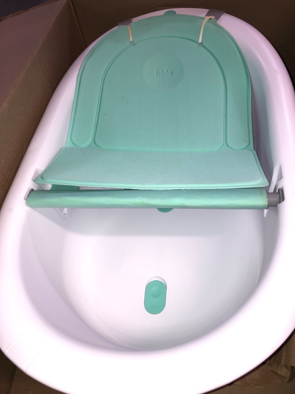 Photo 2 of 4-in-1 Grow-with-Me Bath Tub Baby Transforms Infant Bathtub to Toddler Bath Seat 