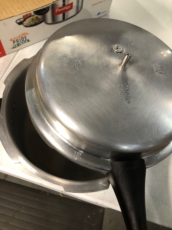 Photo 4 of **USED** Prestige Popular Pressure Cooker, 7.5 Liter, Silver