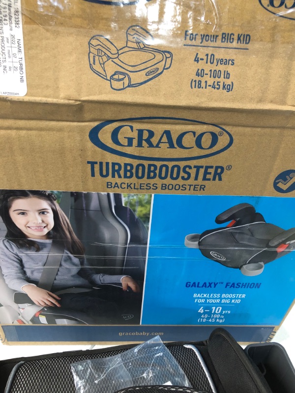 Photo 3 of Graco TurboBooster Backless Booster Car Seat, Galaxy