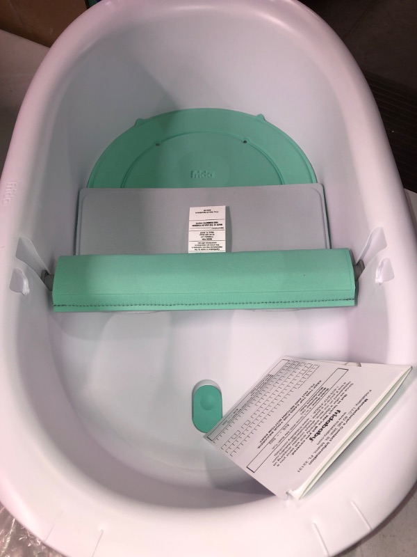 Photo 3 of 4-in-1 Grow-with-Me Bath Tub  Transforms Infant Bathtub to Toddler Bath Seat 