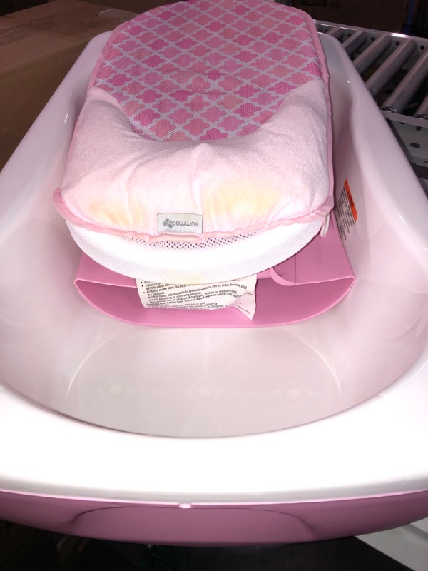 Photo 2 of  (Pink) Luxurious Baby Bathtub with Circulating Water Jets, 2 Piece Set  ( stain seat)