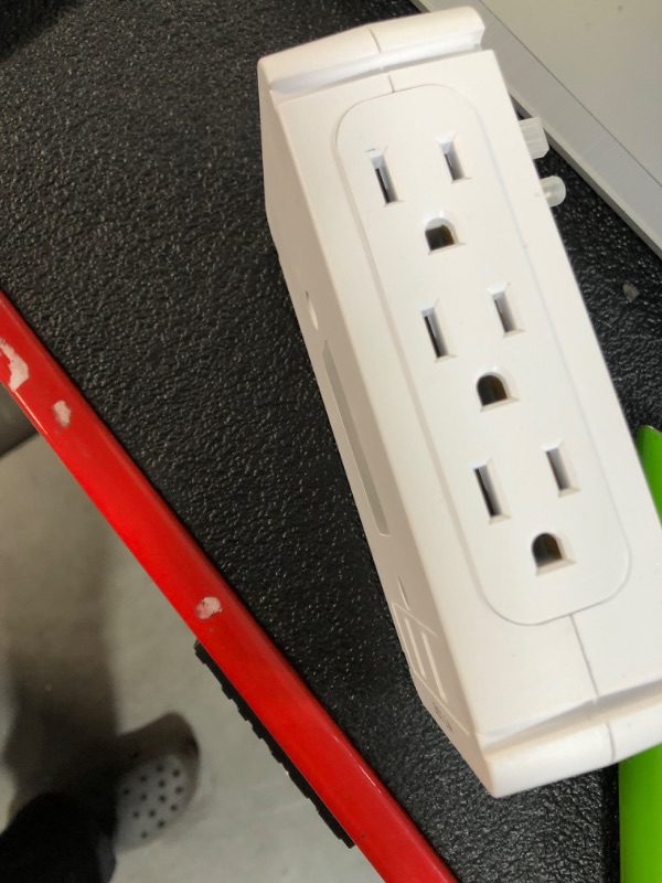 Photo 1 of Wall Outlet Extender, 6 Outlet Surge Protector with Socket Shelf and Night Light, 