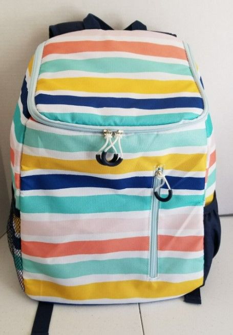 Photo 1 of 2 pk Sun Squad 20 Can Backpack with Insulated Liner Cooler Pineapple