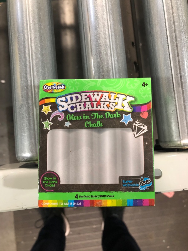 Photo 2 of Sidewalk Glow in the Dark Chalk, 2 Packs of 4 pcs