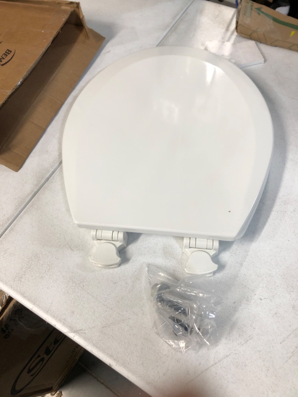 Photo 2 of **NEW** BEMIS Lift-Off Round Closed Front Toilet Seat in White