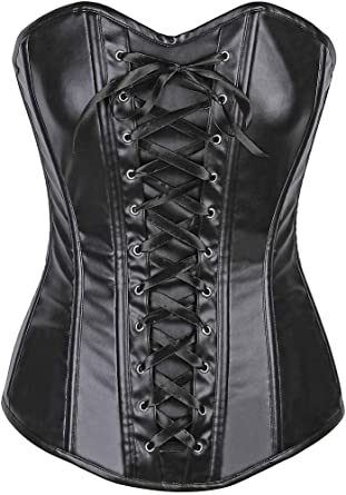 Photo 1 of Daisy corsets Lavish Wet Look Faux Leather Lace-Up Over Bust Corset