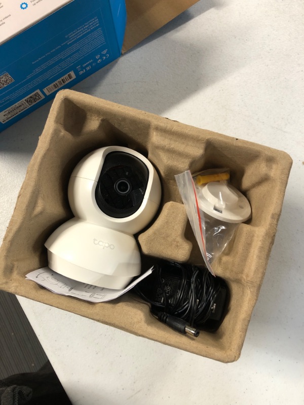 Photo 2 of *USED/ SEE NOTES*TP-Link Tapo 2K Pan Tilt Security Camera w/ Motion Detection, 2-Way Audio Siren, Night Vision, Cloud &SD Card Storage (Up to 256 GB)