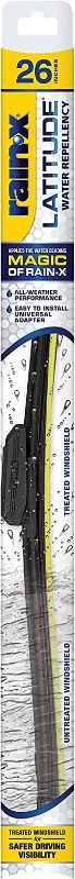 Photo 1 of Rain-X 5079281-2 Latitude 2-In-1 Water Repellent Wiper Blades, 26 Inch Windshield Wipers (Pack Of 1), Automotive Replacement Windshield Wiper Blades With Patented Rain-X Water Repellency Formula