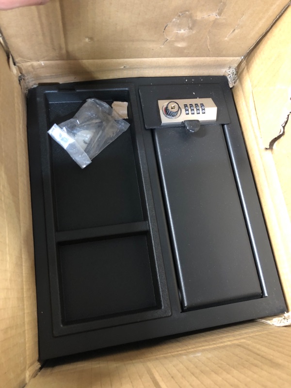 Photo 1 of Center Console Safe Gun Safe Box Set with 4-Digit Combo Lock & 2 Keys Replacement for 2014-2021 Toyota Tundra 5.7L V8 Replace# 00016-34174