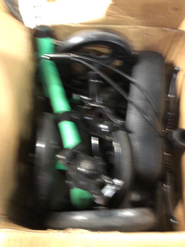 Photo 2 of ELENKER Knee Scooter with Basket Dual Braking System for Ankle and Foot Injured Green