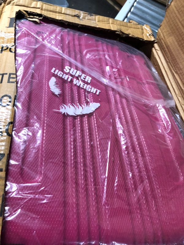 Photo 1 of **USED/SEE NOTES* Rockland London Hardside Spinner Wheel Luggage, Magenta, Carry-On 20-Inch