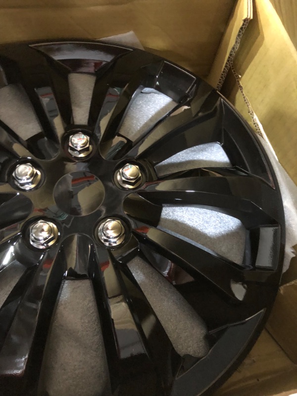 Photo 4 of BDK (Pack of 4, Premium Hubcaps 16" Wheel Rim Cover Hub Caps Two-Tone Style 