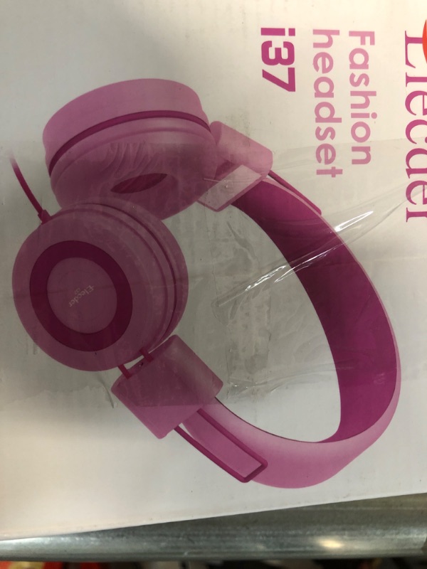 Photo 2 of ELECDER i37 Kids Headphones Rose/Pink