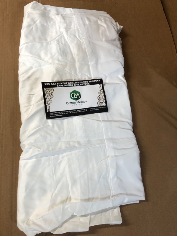 Photo 2 of *USED BUT LIKE NEW* Cotton Metrics Linen 800TC Premium Quality 100% Egyptian Cotton Bed Skirt 16"