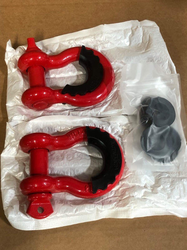 Photo 2 of *NEW* AUTMATCH D Ring Shackle 3/4" Shackles (2 Pack)