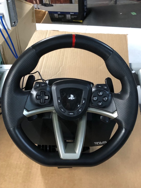 Photo 3 of *USED* SEE COMMENTS!! HORI - PlayStation 5 PlayStation 4 and Windows PC APEX Racing Wheel