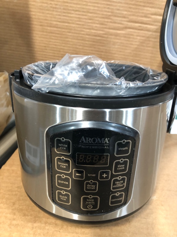 Photo 5 of *NEW* SE4 COMMENTS!! Aroma ARC-954SBD 8-Cup Digital Rice Cooker, Silver