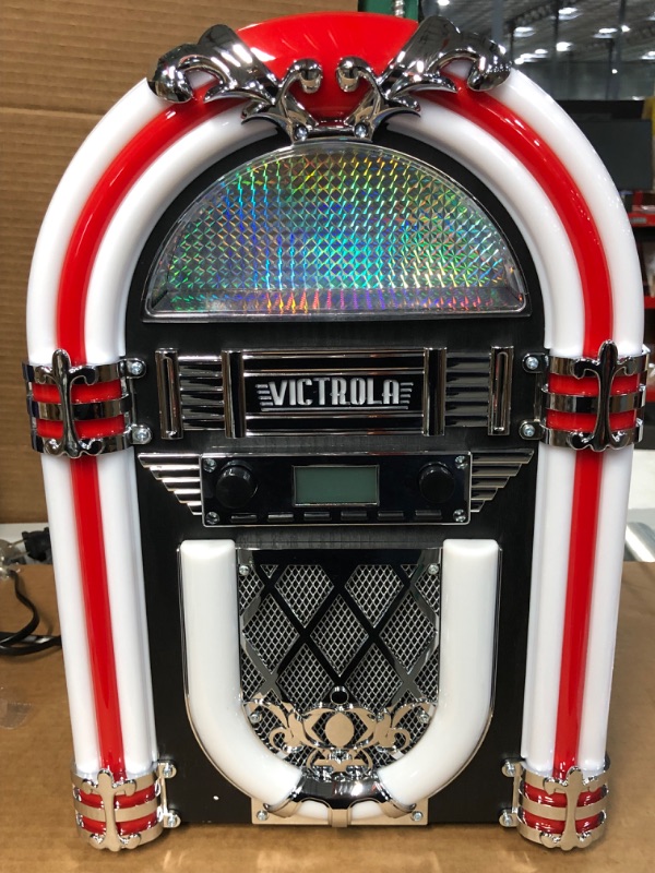 Photo 2 of *USED BUT LIKE NEW* Victrola VJB-127 Nostalgic Countertop Jukebox Bluetooth FM Built-in Speaker