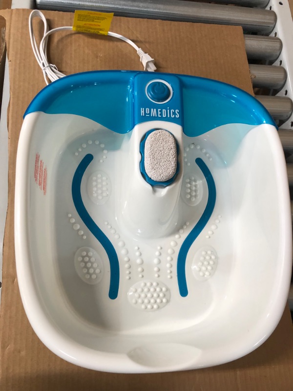 Photo 2 of *USED BUT LIKE NEW* HoMedics Bubble Mate Foot Spa, Removable Pumice Stone