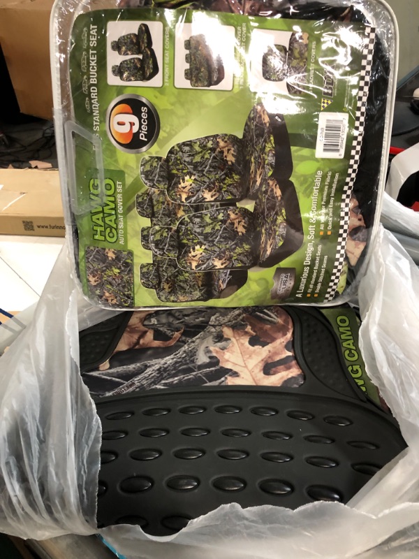 Photo 2 of BDK Camo Car Seat Covers Full Set with Camo Car Floor Mats 