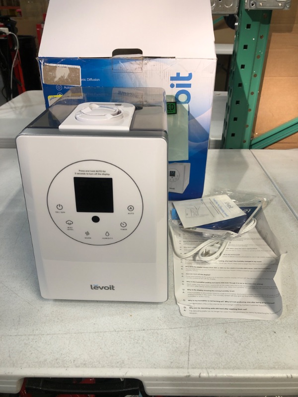 Photo 1 of **USED** MISSING NUMBER #5 WATER TANK CAP MISSING** Levoit Humidifiers, 6L Warm and Cool Mist Ultrasonic Humidifier 