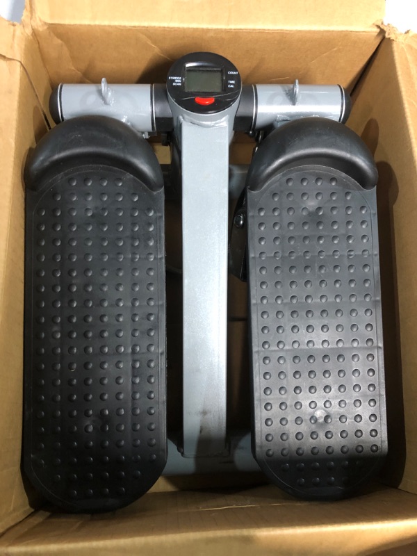 Photo 2 of BalanceFrom Adjustable Stepping Machine with Resistance Bands, Gray