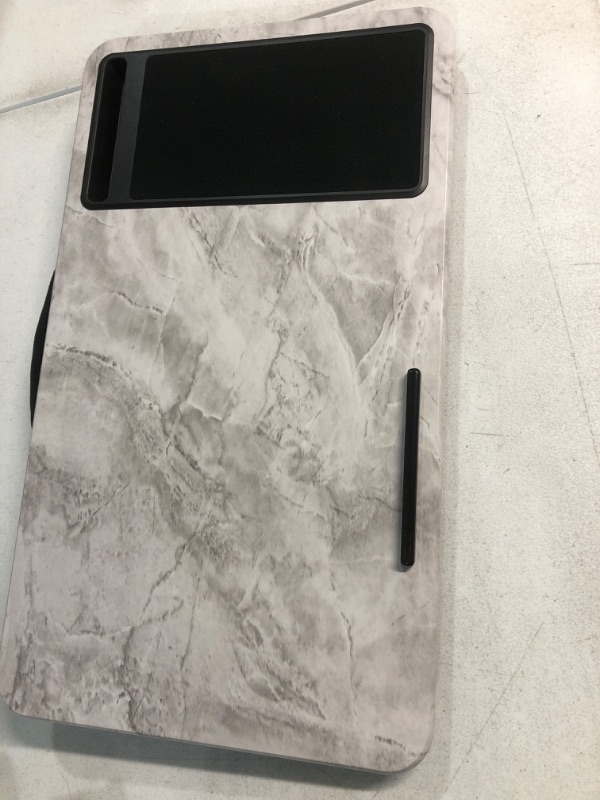 Photo 1 of LapGear Home Office Lap Desk White Marble Right-Handed
