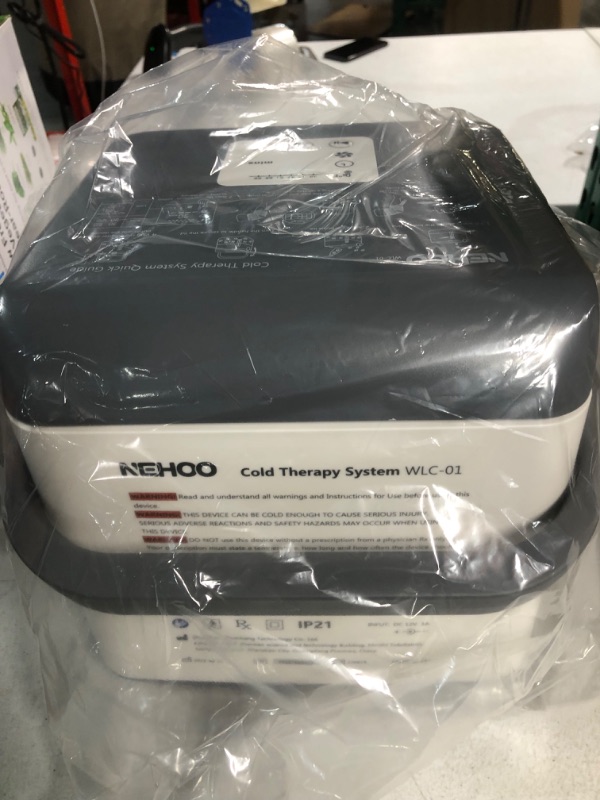 Photo 4 of -MISSING PART(SEE NOTES)-NEHOO Cold Therapy System, Low Noise Ice Therapy Machine, Continuous Cryotherapy Cold Pack, Universal Pad for Knee, Ankle, Cervical, Back, Leg and Hip Gray